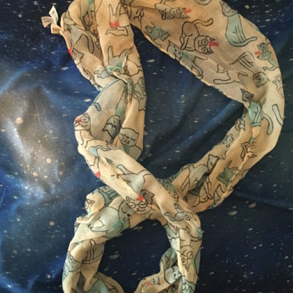 Cute cat scarf